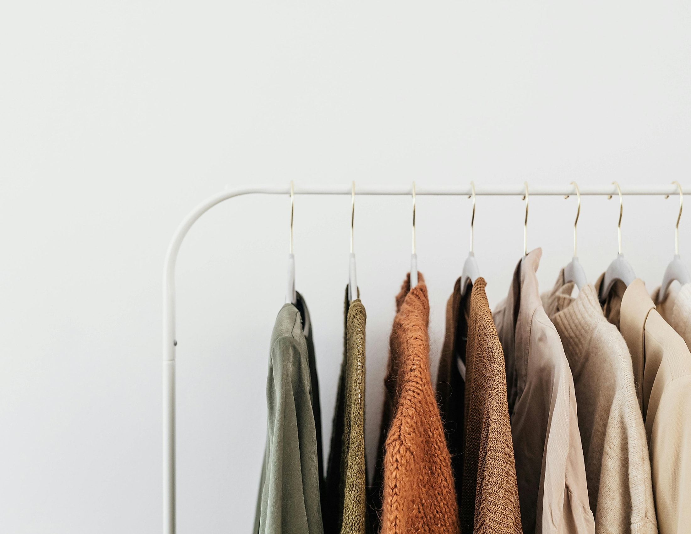 Garments on a rack